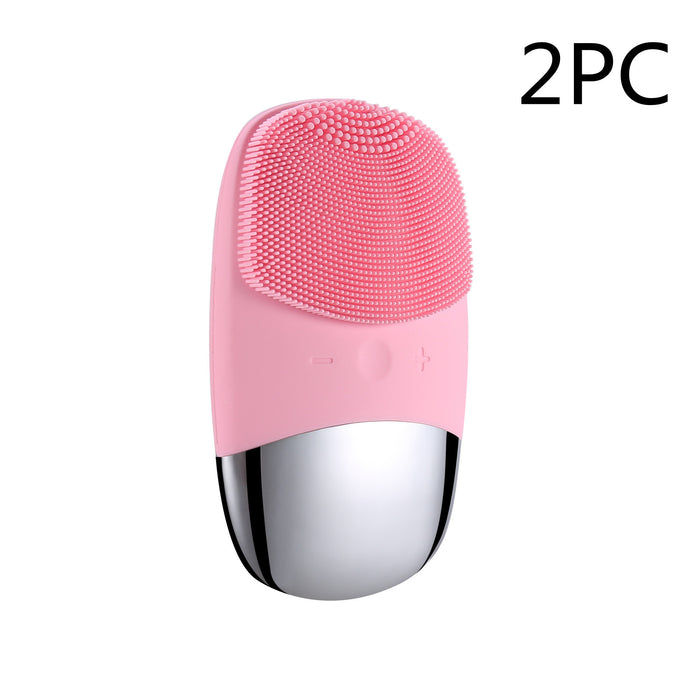 Mini Silicone Electric Face Cleansing Brush Electric Facial Cleanser Facial Cleansing Brush Skin Massager Skin Care