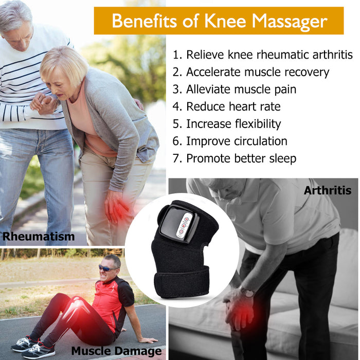 Electric Infrared Heating Knee Massager Wrap Elbow Joint Support Vibration Therapy Physiotherapy Machine Pain Relief