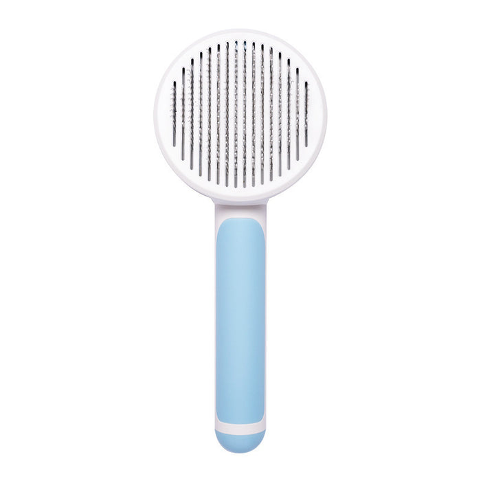 New Pet Cat Brush Hot Selling Hand-held Steel Wire Self-cleaning Comb Looper For Hair Removal