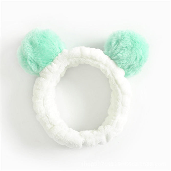 Cute Panda Ear Soft Carol Fleece Women Headband