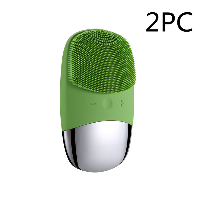 Mini Silicone Electric Face Cleansing Brush Electric Facial Cleanser Facial Cleansing Brush Skin Massager Skin Care